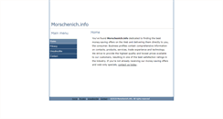 Desktop Screenshot of morschenich.info